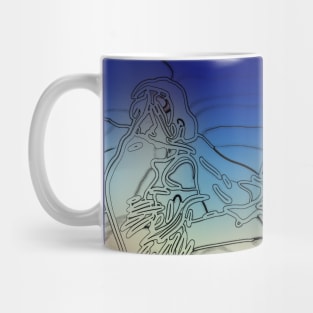 World Cup Cricket Batsman Ink Mug